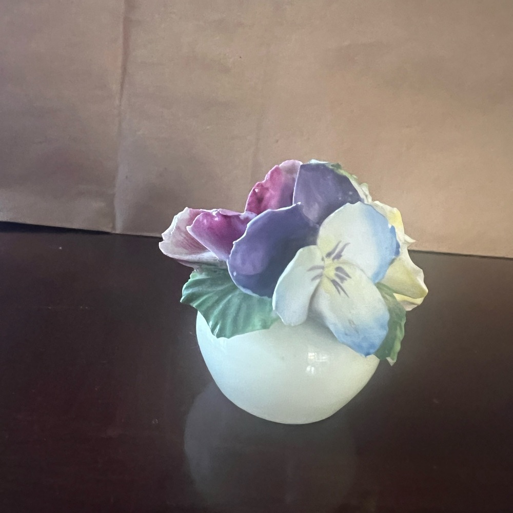 Vintage bone china floral figurine